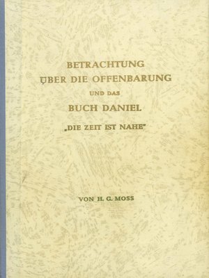 cover image of Betrachtung über die Offenbarung